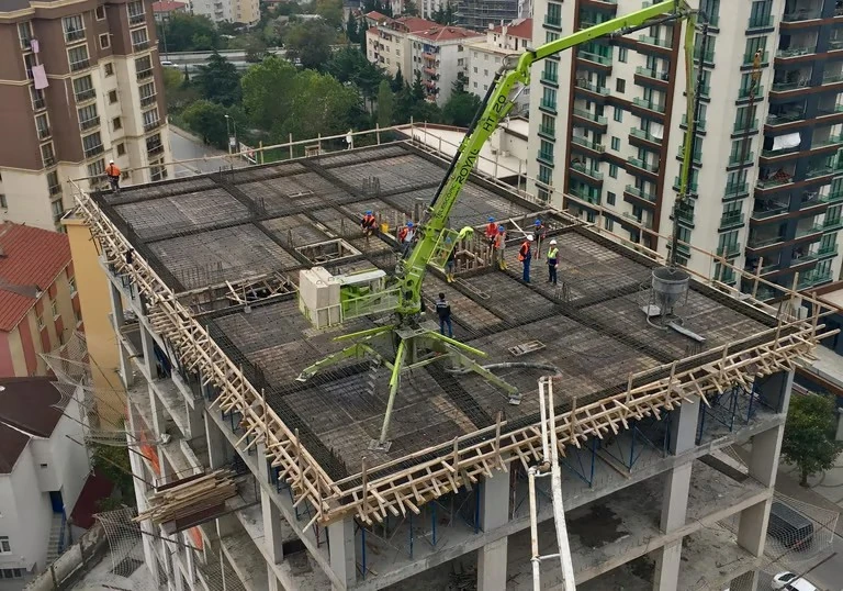 Site photo of reinforced concrete works at the formwork and rebar stage